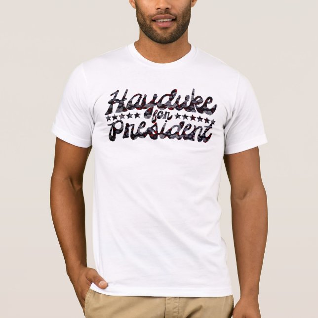 Camiseta Hayduke para o presidente Vintage Floral (Frente)