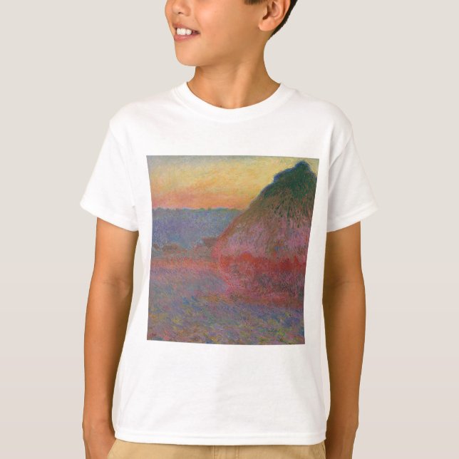 Camiseta Haystacks (por Claude Monet) (Frente)