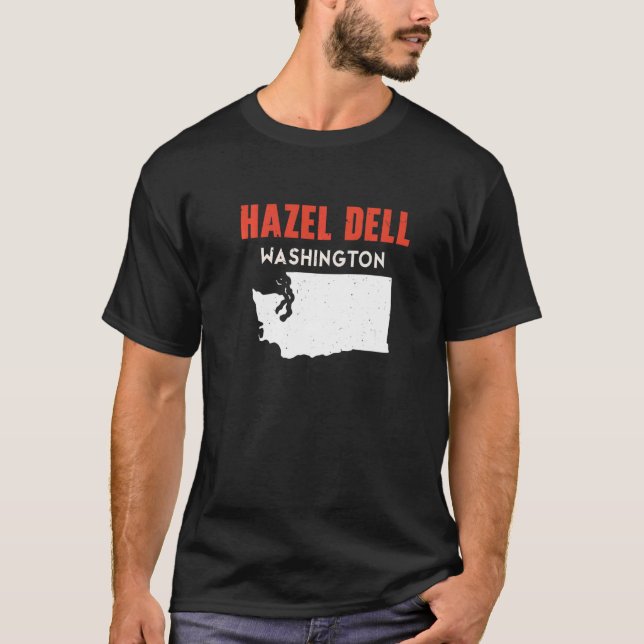 Camiseta Hazel Dell Washington EUA State America Viagem (Frente)