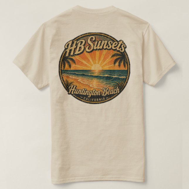 Camiseta Hb Sunsets (Homens)  (Verso do Design)