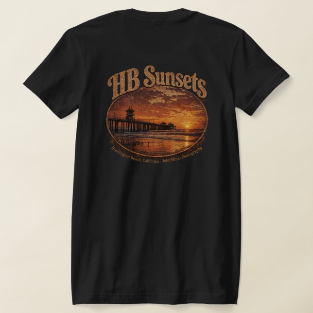 Camiseta HB Sunsets (Mulheres)  (Postura das costas)