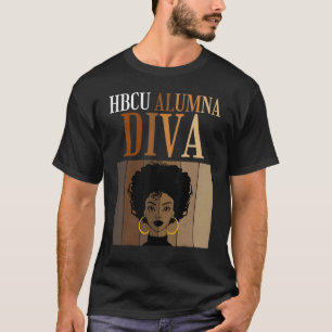 Camiseta HBCU Alumna Diva Histórica das faculdades Negras U