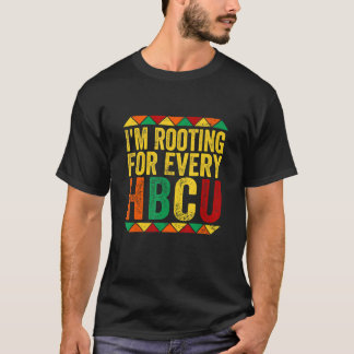 Camiseta HBCU Black History Month, estou torcendo por todos