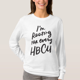 Camiseta HBCU Black History Month, estou torcendo por todos