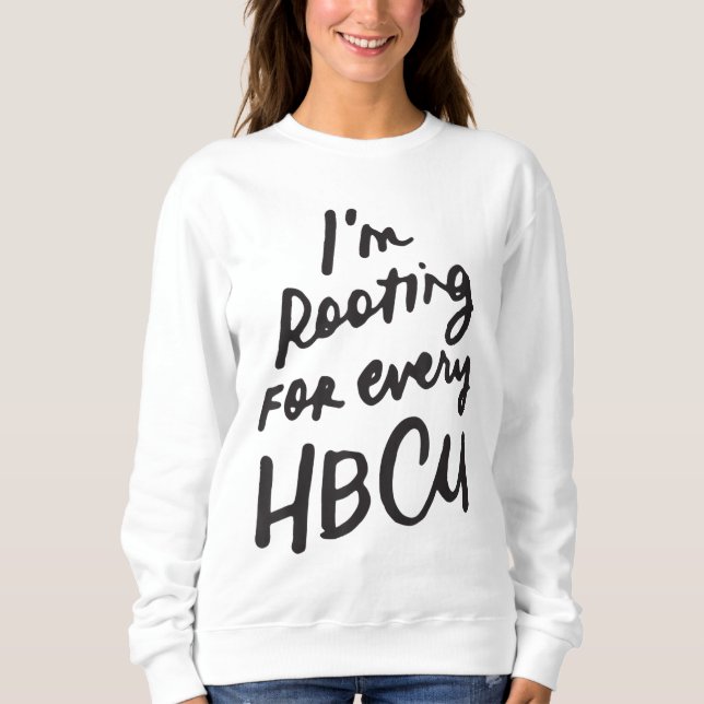 Camiseta HBCU Black History Month, estou torcendo por todos (Frente)