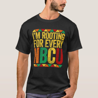 Camiseta HBCU Black History Month, estou torcendo por todos