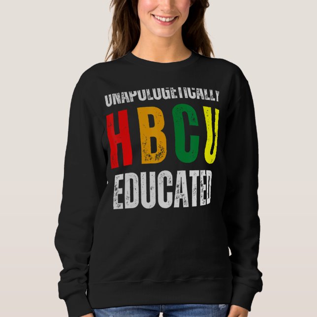 Camiseta HBCU Educada e Sem Desculpas - Cox Negro Histórico (Frente)