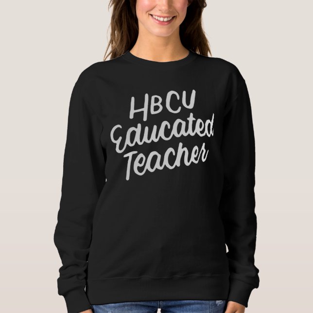 Camiseta Hbcu Educado Professora História Negra Mês (Frente)