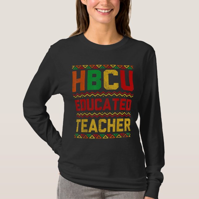 Camiseta HBCU Educou o Afro History Black Colleg Histórico (Frente)