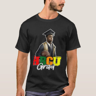 Camiseta HBCU Formando Alunos de Futebol da faculdade Negra