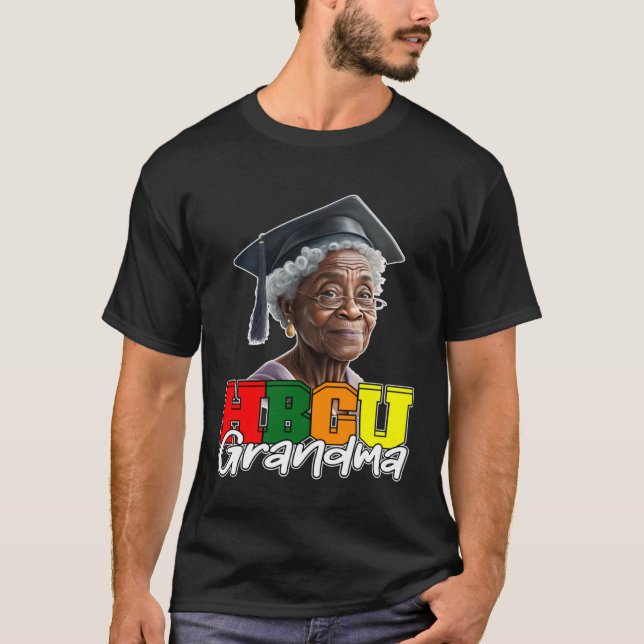 Camiseta HBCU Grandma Historical Black college Apparel For  (Frente)
