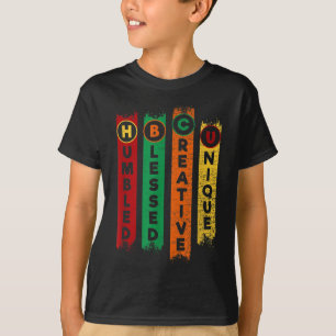 Camiseta HBCU Humbled Bendito Colégio Negro Único Criativo