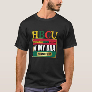 Camiseta HBCU, Lembrança, Acadêmico Vermelho, Preto e Verde