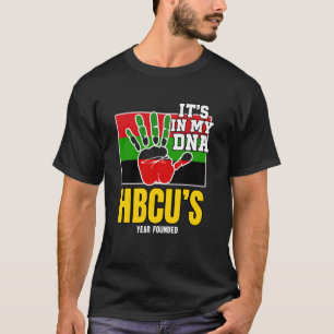 Camiseta HBCU, Lembrança, Autêntico HBC Vermelho, Preto e V