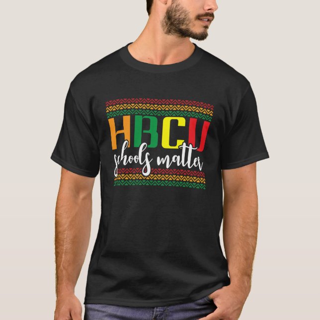 Camiseta HBCU Schools Matter  Black Youth Supporter Educati (Frente)
