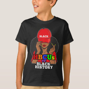 Camiseta Hbcus São Mês Da História Negra Mulher Negra Afro
