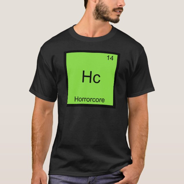 Camiseta Hc - Símbolo de Elemento Químico Divertid (Frente)