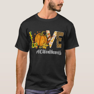 Camiseta HCA Healthcare Love Fall Pumpkin lepard