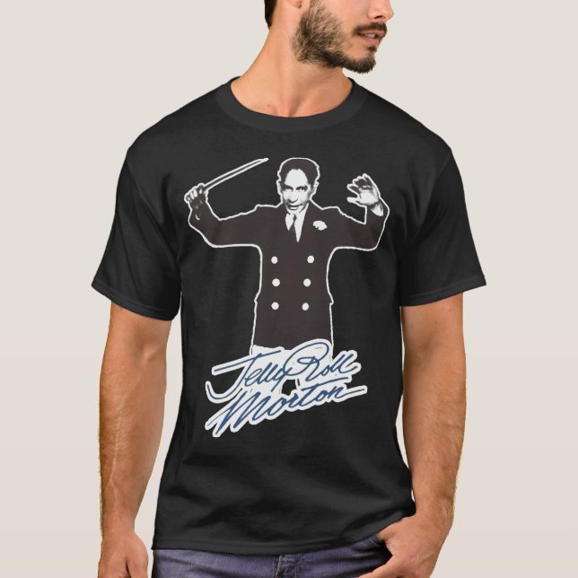 Camiseta Hd. Jelly Roll Morton Pianist BandLíder (Frente)