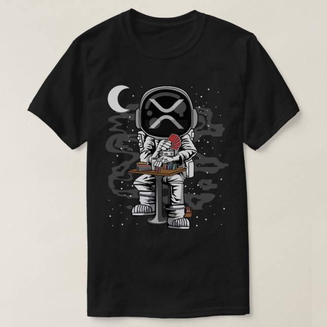 Camiseta HDL de Moedas Criptográficas XRP de Pôquer Astrona (Frente do Design)