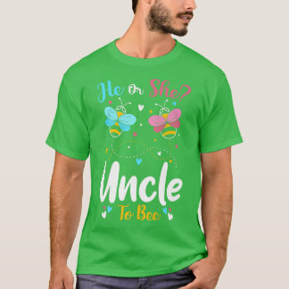 Camiseta He and She Uncle To Bee Keeper Of The Gender Revea
