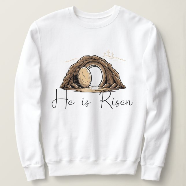 Camiseta He is Risen (Frente do Design)