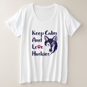 Camiseta Head Siberian Husky Vintage