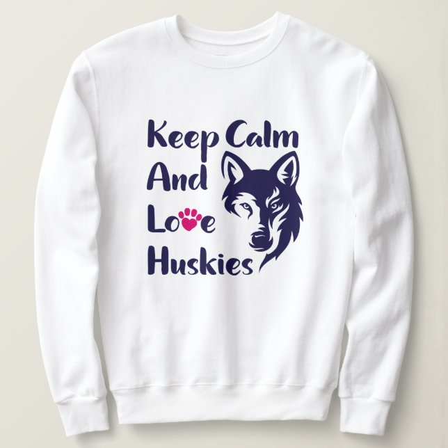 Camiseta Head Siberian Husky Vintage (Frente do Design)