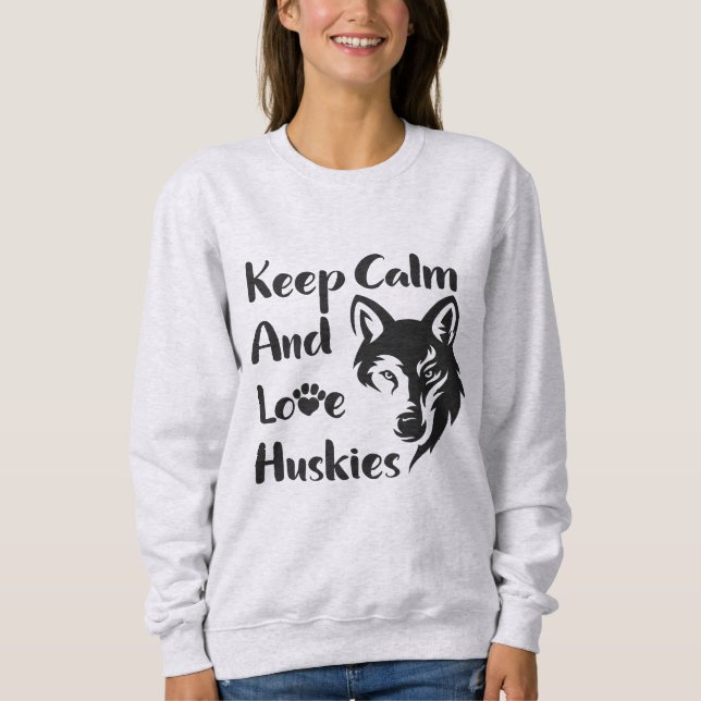 Camiseta Head Siberian Husky Vintage (Frente)