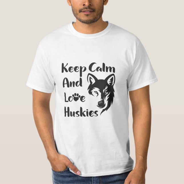 Camiseta Head Siberian Husky Vintage (Frente)