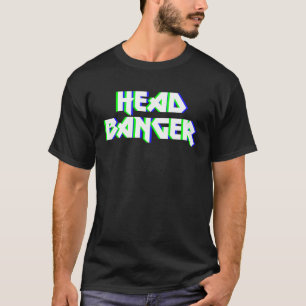 Camiseta Headbanger Dubstep Heavy Metal Rocker Techno Rave