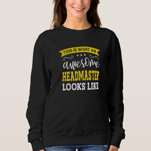 Camiseta Headmaster Job Title Employee Funny Worker Headmas (Frente)
