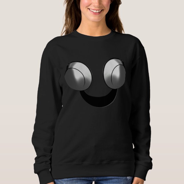 Camiseta Headphones laughing face  music (Frente)