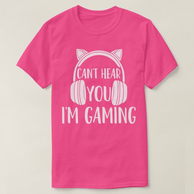 Camiseta Headset para jogos de vídeo para jogos (Frente do Design)