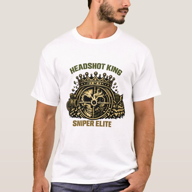 Camiseta Headshot King Sniper Elite Tee (Frente)