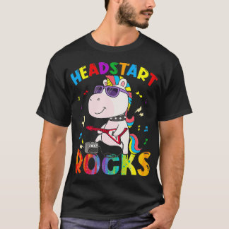 Camiseta Headstart Rocks Unicorn Crianças De Volta À Escola