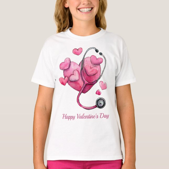 Camiseta Healing Hearts Valentine Design (Frente)