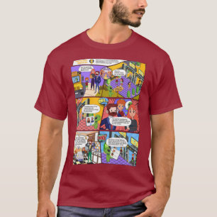 Camiseta Health Check AI História em quadrinhos Man T Shirt