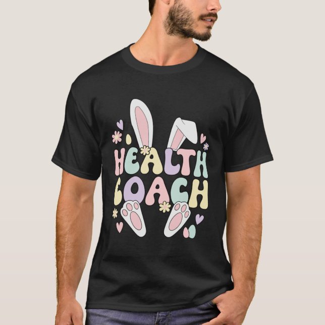 Camiseta Health Coach Easter Bunny Health Coaching Easter D (Frente)