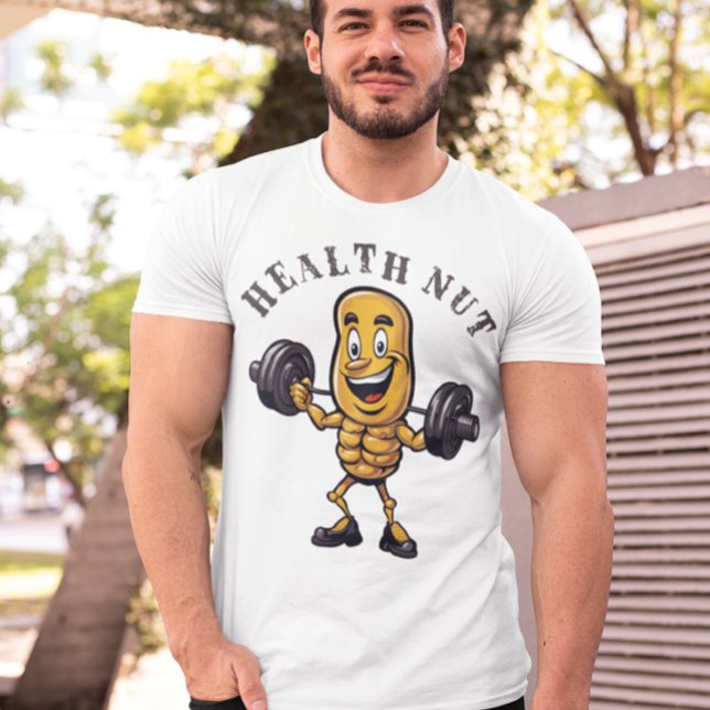 Camiseta 💪 Health Nut Fun Tee 🥜 (Criador carregado)