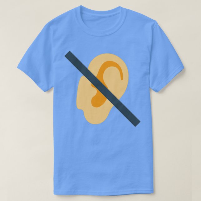 Camiseta Hearing impaired 19 (Frente do Design)