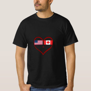 Camiseta Heart America & Canada
