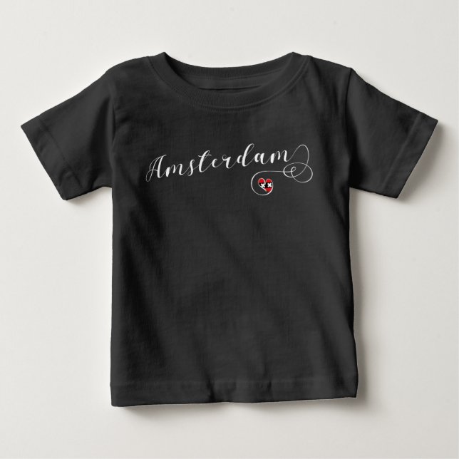 Camiseta Heart Amsterdam, Países Baixos (Frente)