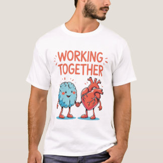 Camiseta Heart and Brain Unity Illustration
