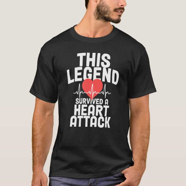 Camiseta Heart Attack Survivor Recovery Get Well Cardiac Ar (Frente)