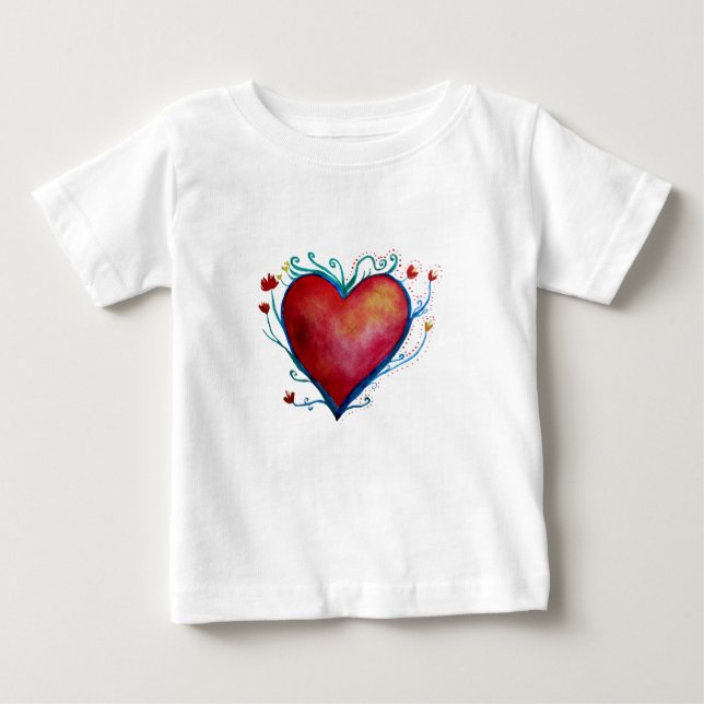 Camiseta Heart Baby Fine Jersey (Frente)