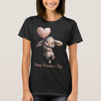 Camiseta Heart Balloon Bunny for Valentines
