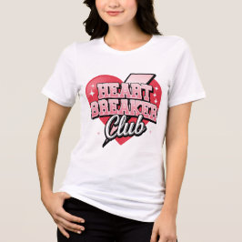 Camiseta Heart Breaker Club Valentine – Bold Pink Heart