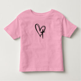 Camiseta Heart & Cross Toddler Tee - Sweet Vibes