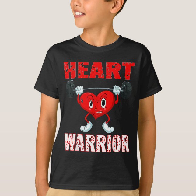 Camiseta Heart Disease Awareness Heart Warrior Wear Red Hea (Frente)